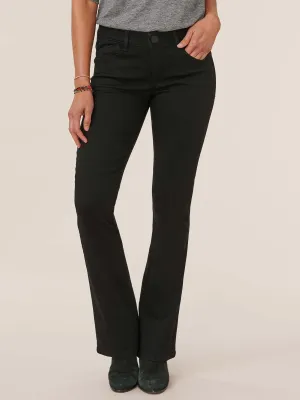 34" Inseam "Ab"solution® Itty Bitty Bootcut Black Denim Tall Jeans