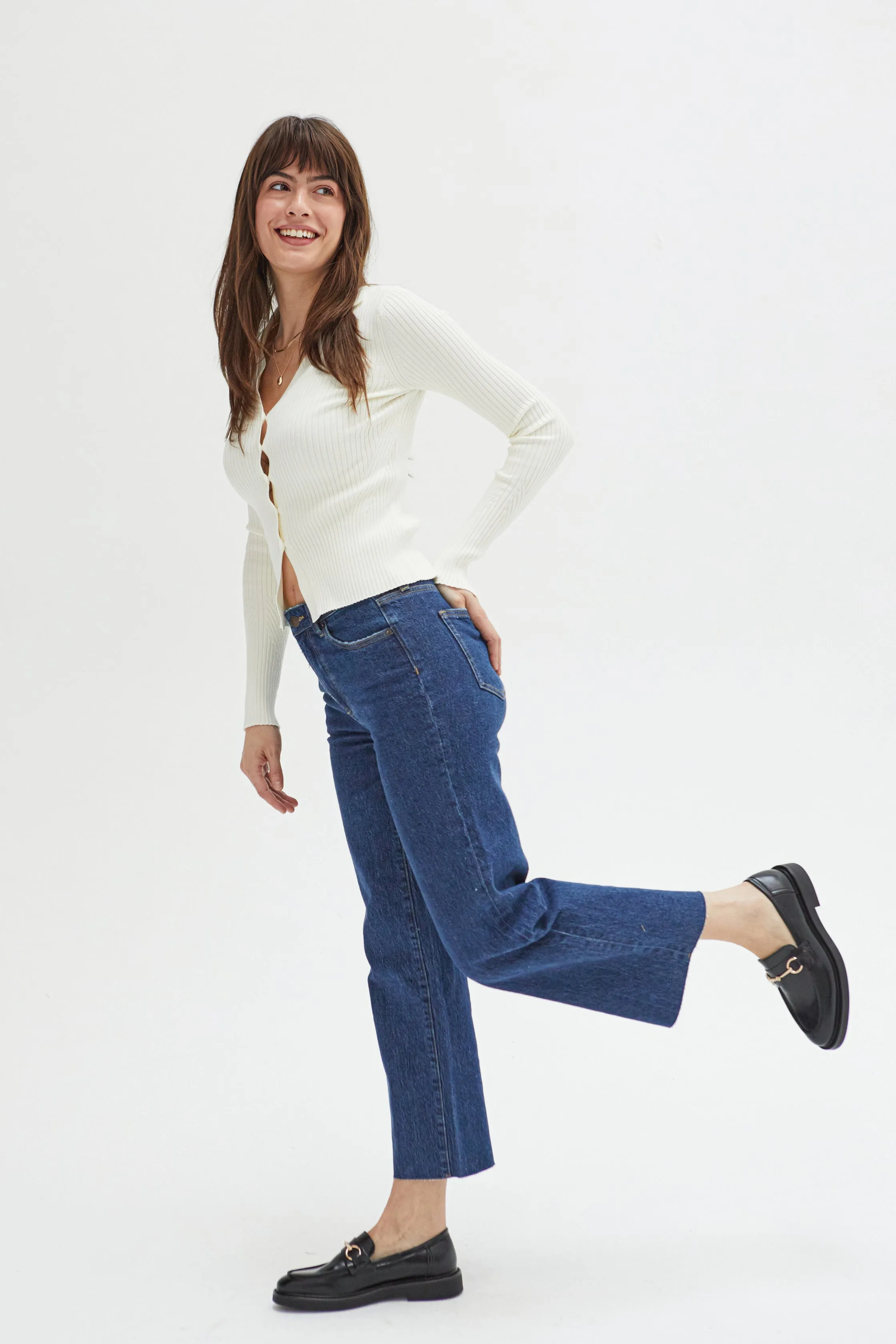 Aberdeen High Rise Wide Leg Crop Western