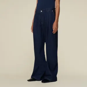Beatrix Pleats-L Noad Rinse Goodstuff - Low Rise Wide Fit