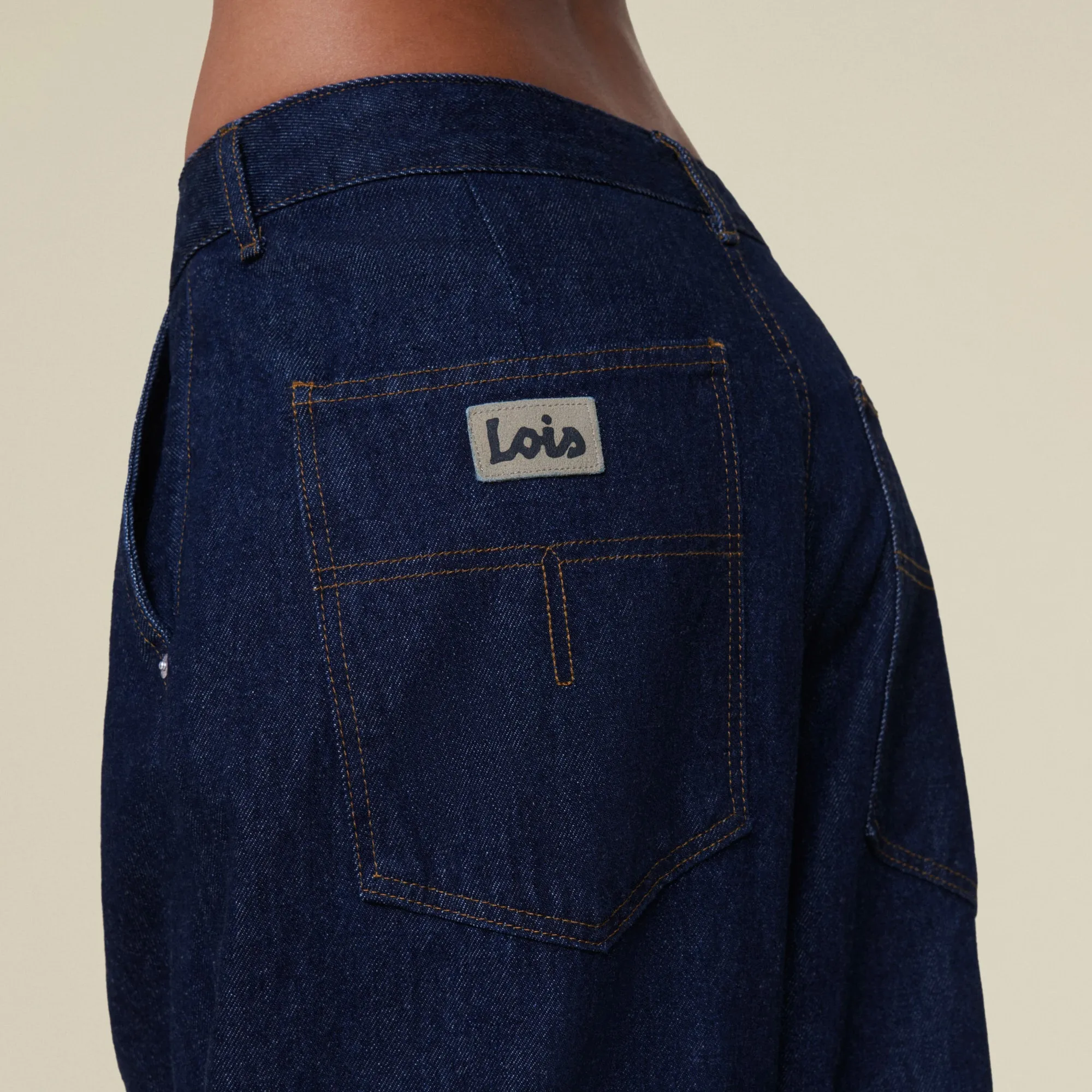 Beatrix Pleats-L Noad Rinse Goodstuff - Low Rise Wide Fit