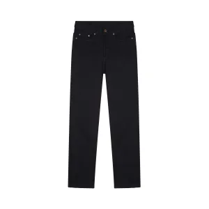 Black straight men's jeans
