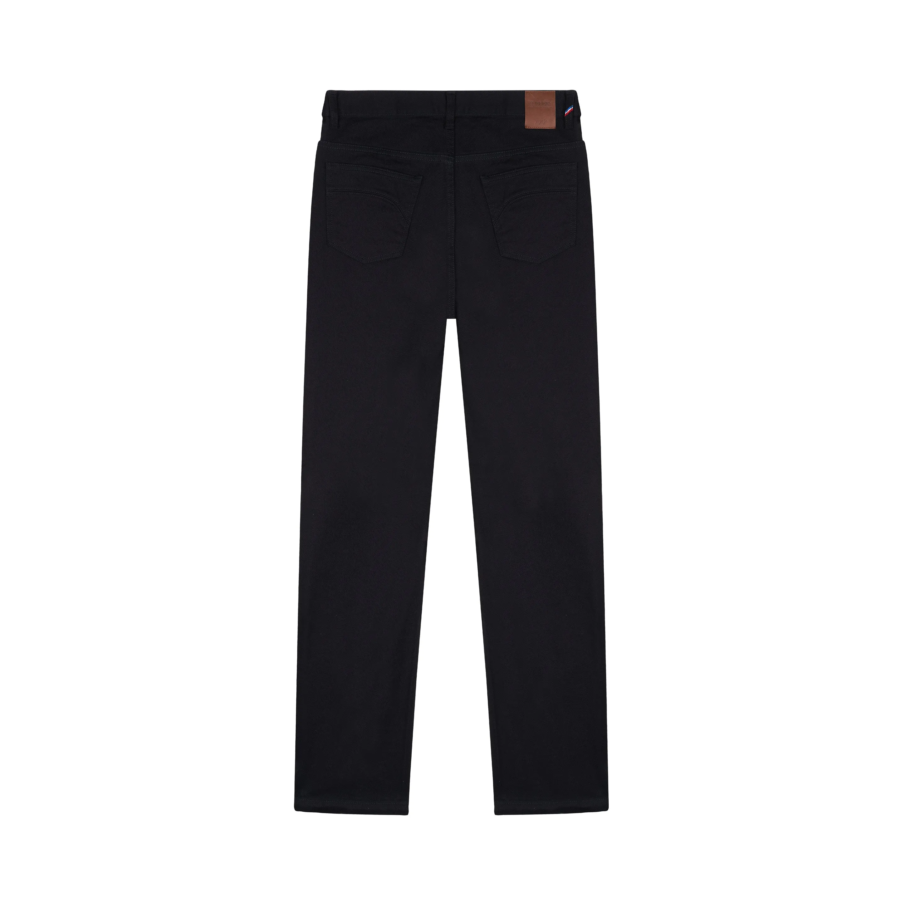 Black straight men's jeans