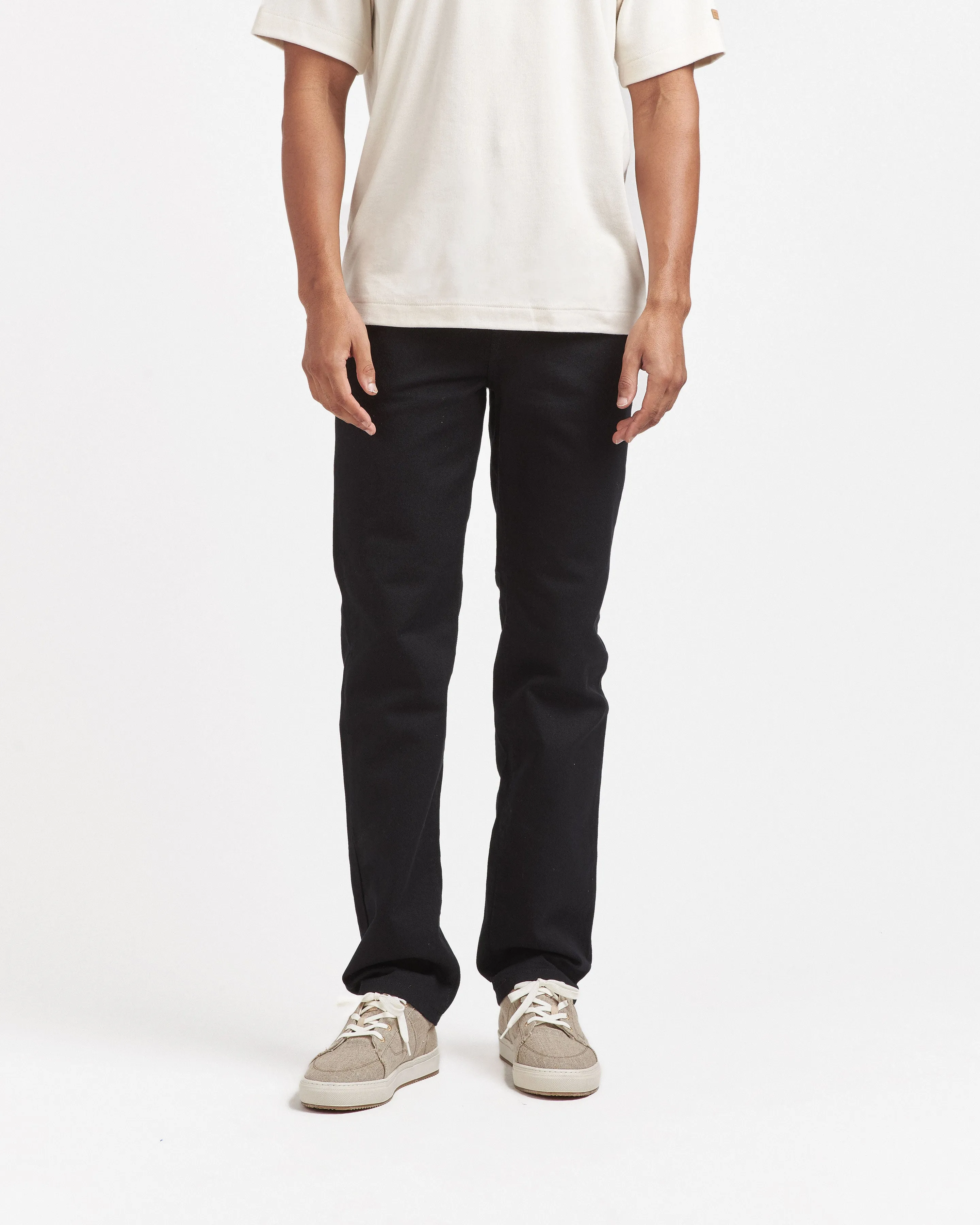 Black straight men's jeans