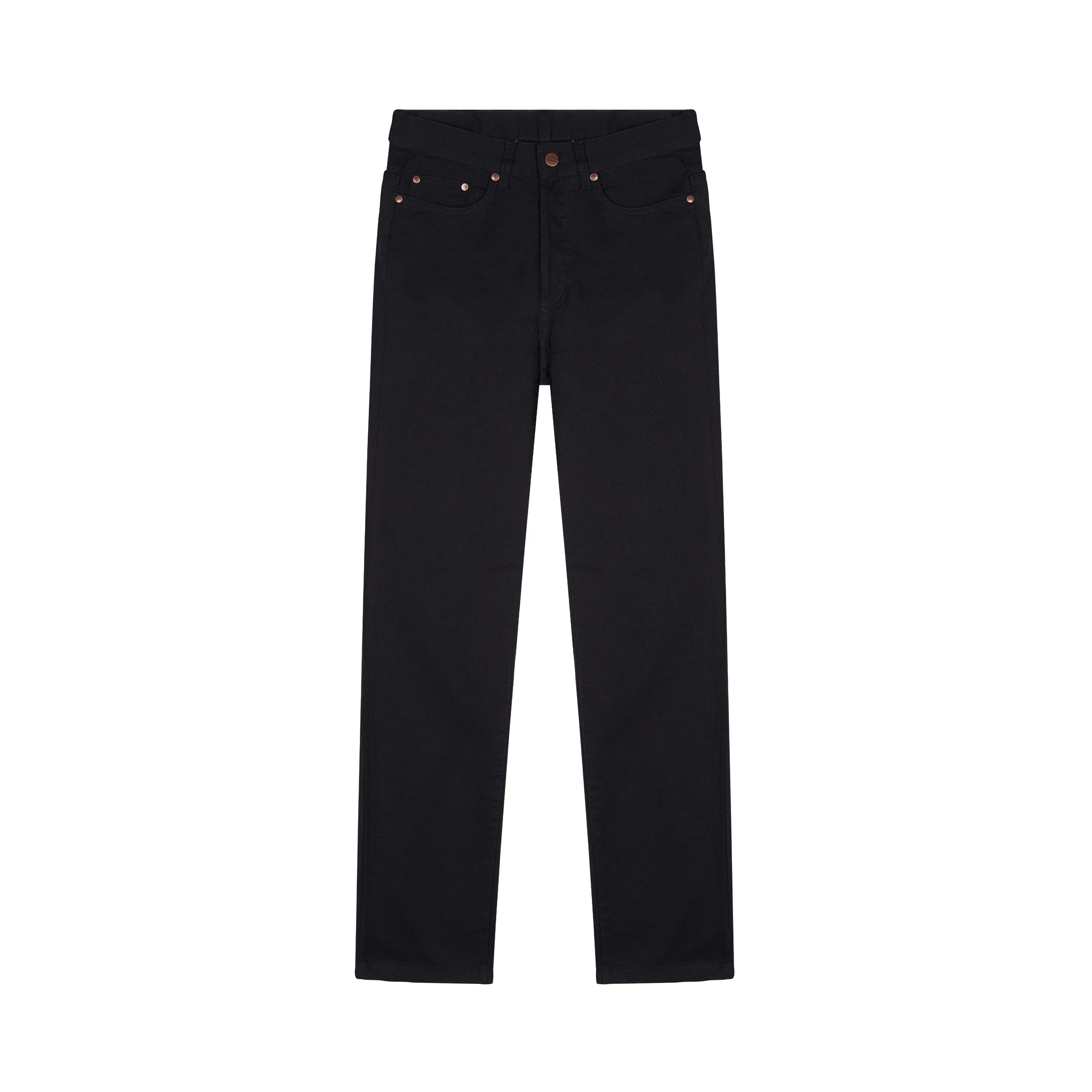 Black straight men's jeans