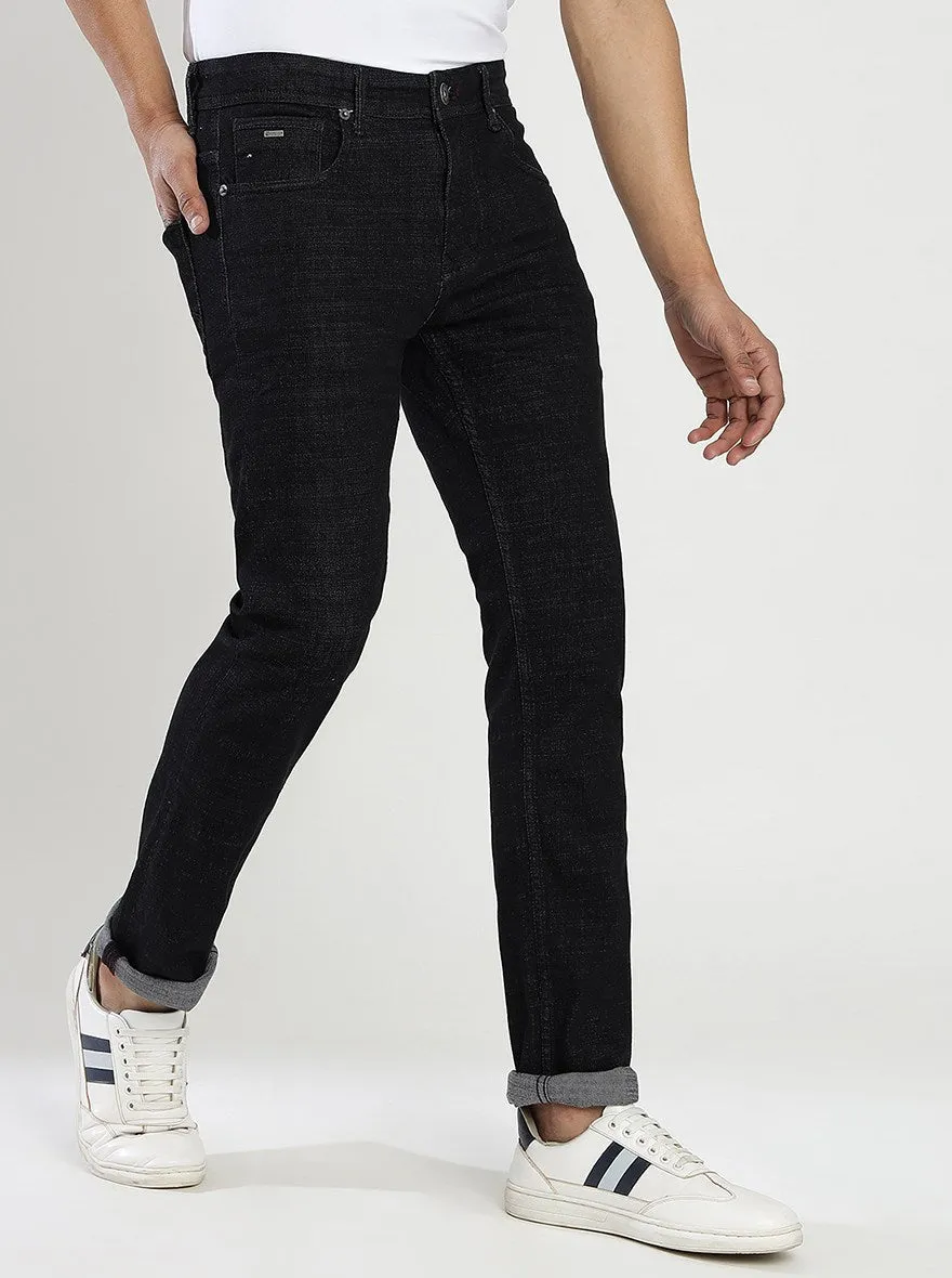 Black Washed Narrow Fit Jeans | Greenfibre
