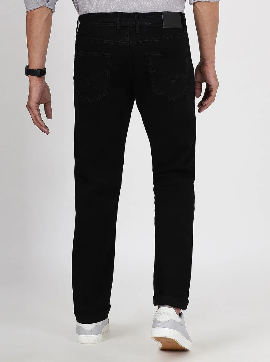 Black Washed Straight Fit Jeans | JadeBlue