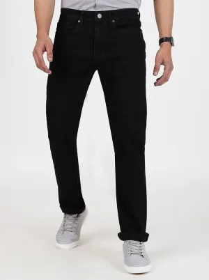 Black Washed Straight Fit Jeans | JadeBlue