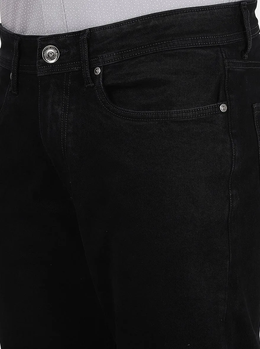 Black Washed Straight Fit Jeans | JadeBlue