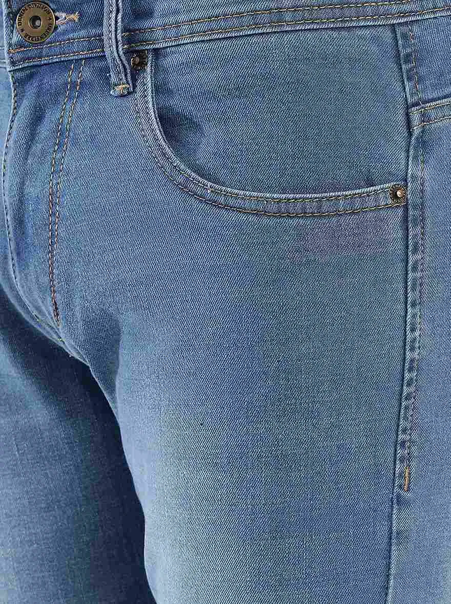 Blue Washed Narrow Fit Jeans | Greenfibre