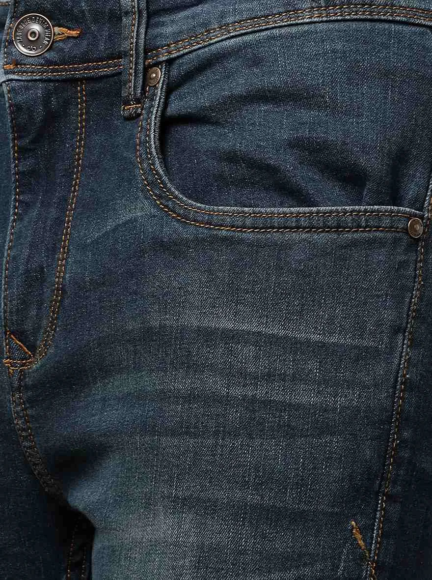 Blue Washed Rider Fit Jeans | JadeBlue