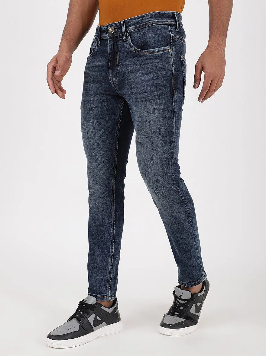 Blue Washed Rider Fit Jeans | JadeBlue