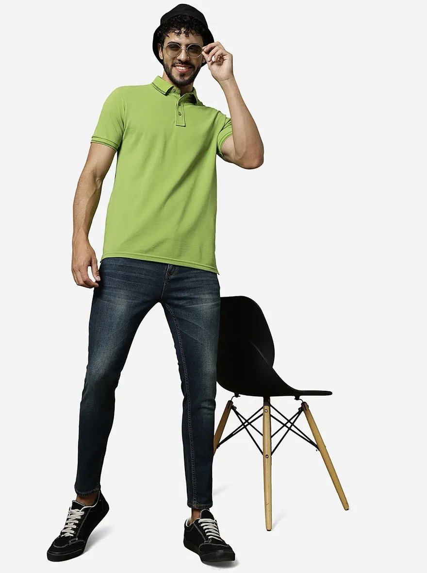 Blue Washed Rider Fit Jeans | JadeBlue