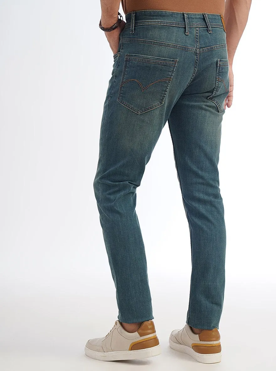 Blue Washed Slim Fit Jeans | JadeBlue
