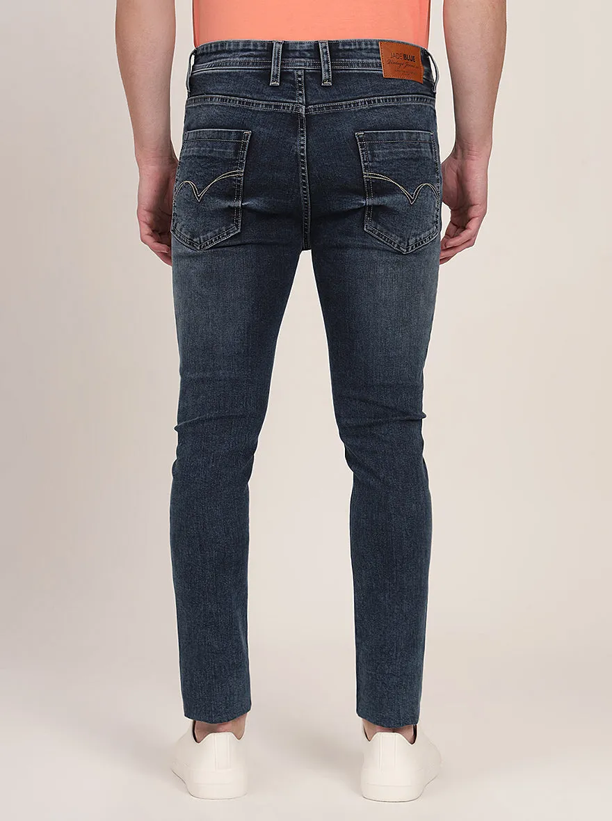 Blue Washed Slim Fit Jeans | JadeBlue