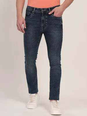 Blue Washed Slim Fit Jeans | JadeBlue