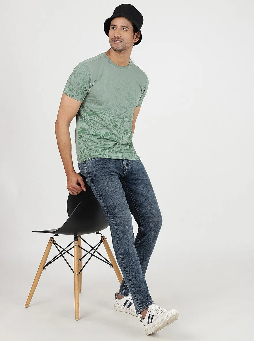 Blue Washed Slim Fit Jeans | JadeBlue