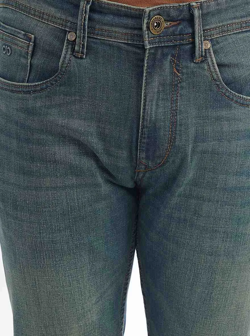 Blue Washed Slim Fit Jeans | JadeBlue