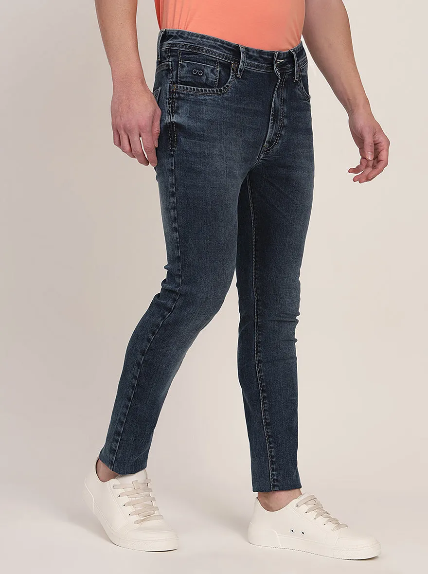 Blue Washed Slim Fit Jeans | JadeBlue