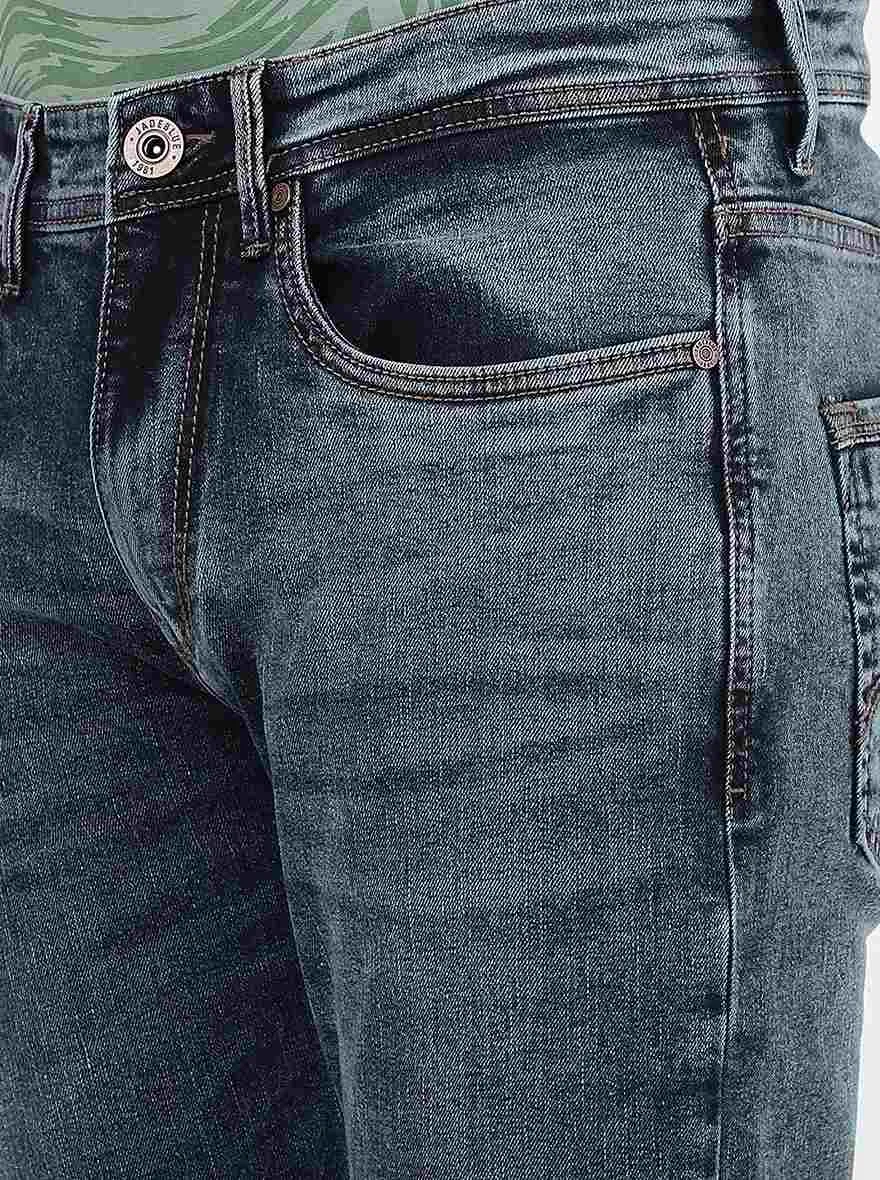 Blue Washed Slim Fit Jeans | JadeBlue