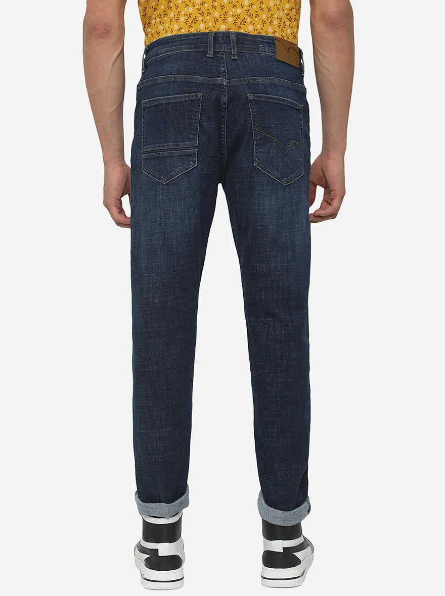 Blue Washed Straight Fit Jeans | JadeBlue
