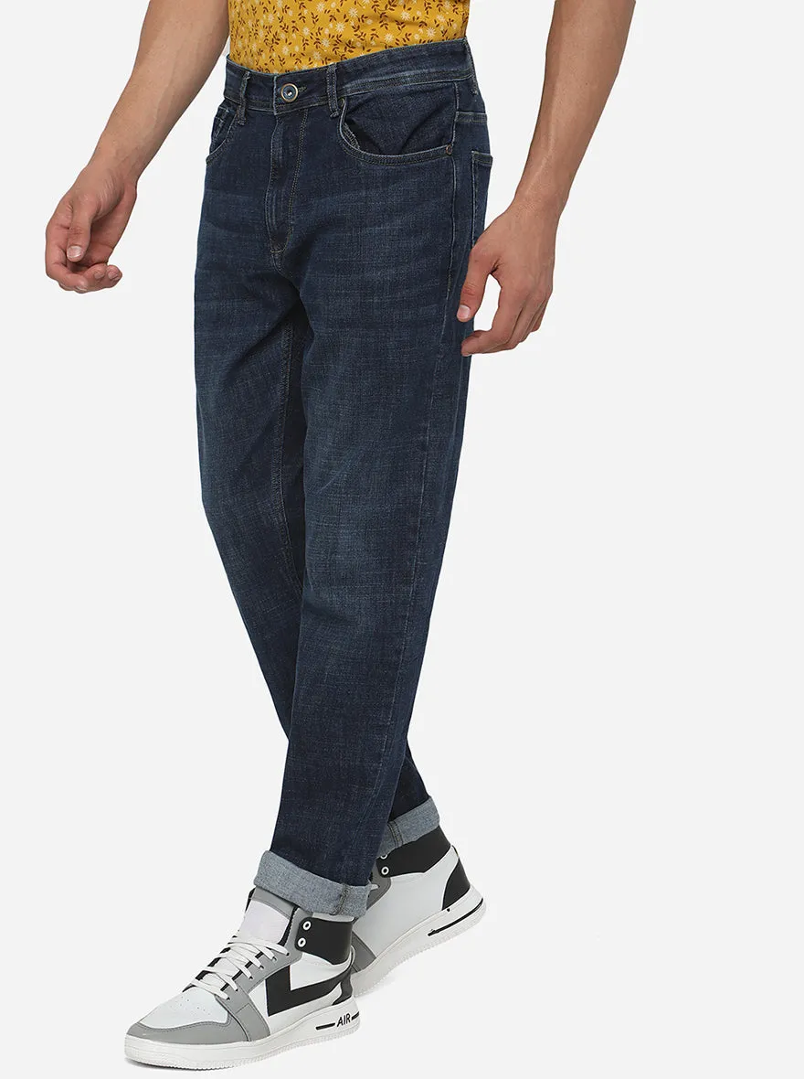 Blue Washed Straight Fit Jeans | JadeBlue