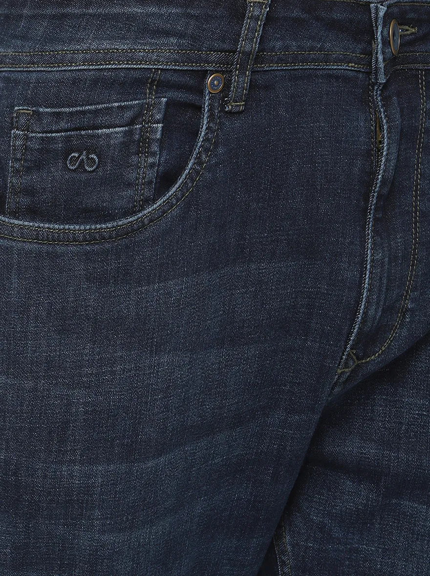 Blue Washed Straight Fit Jeans | JadeBlue