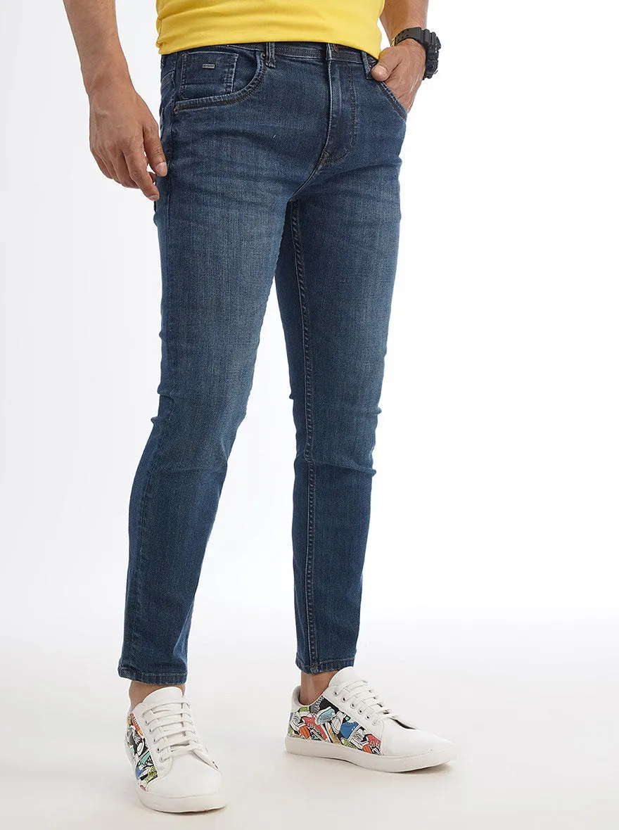 Blue Washed Urban Fit Jeans | Greenfibre