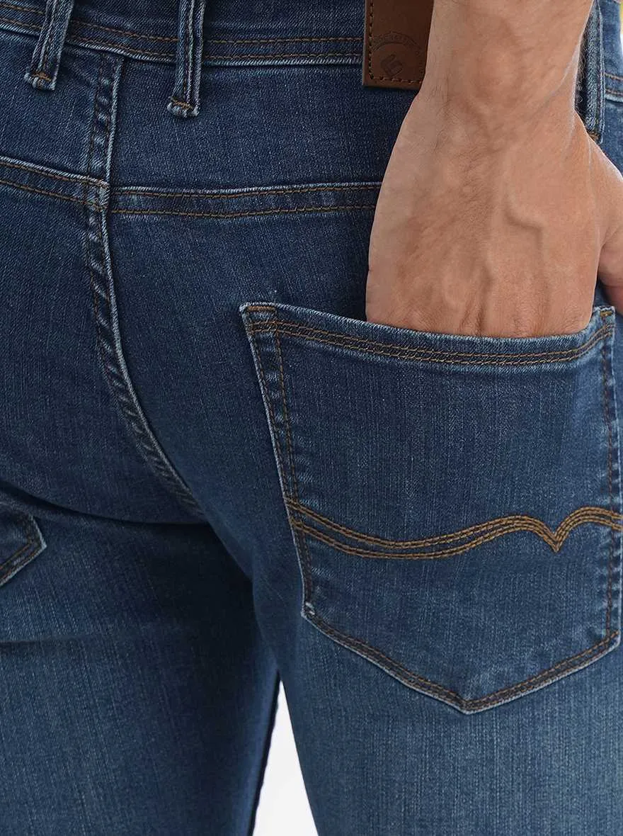 Blue Washed Urban Fit Jeans | Greenfibre