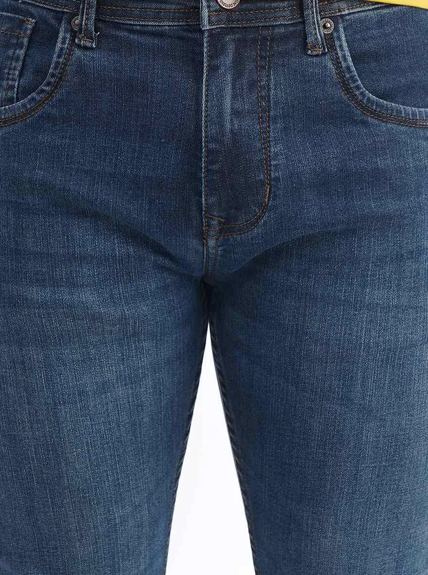 Blue Washed Urban Fit Jeans | Greenfibre