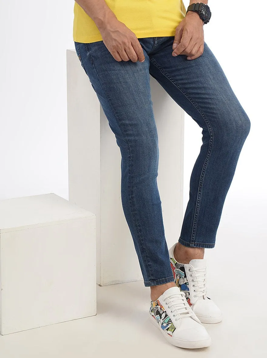 Blue Washed Urban Fit Jeans | Greenfibre