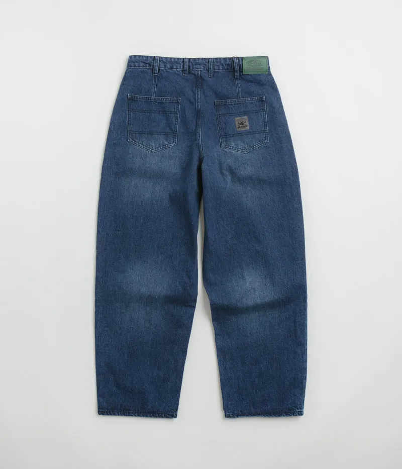Butter Goods Wide Cut Jeans - Washed Slub Blue