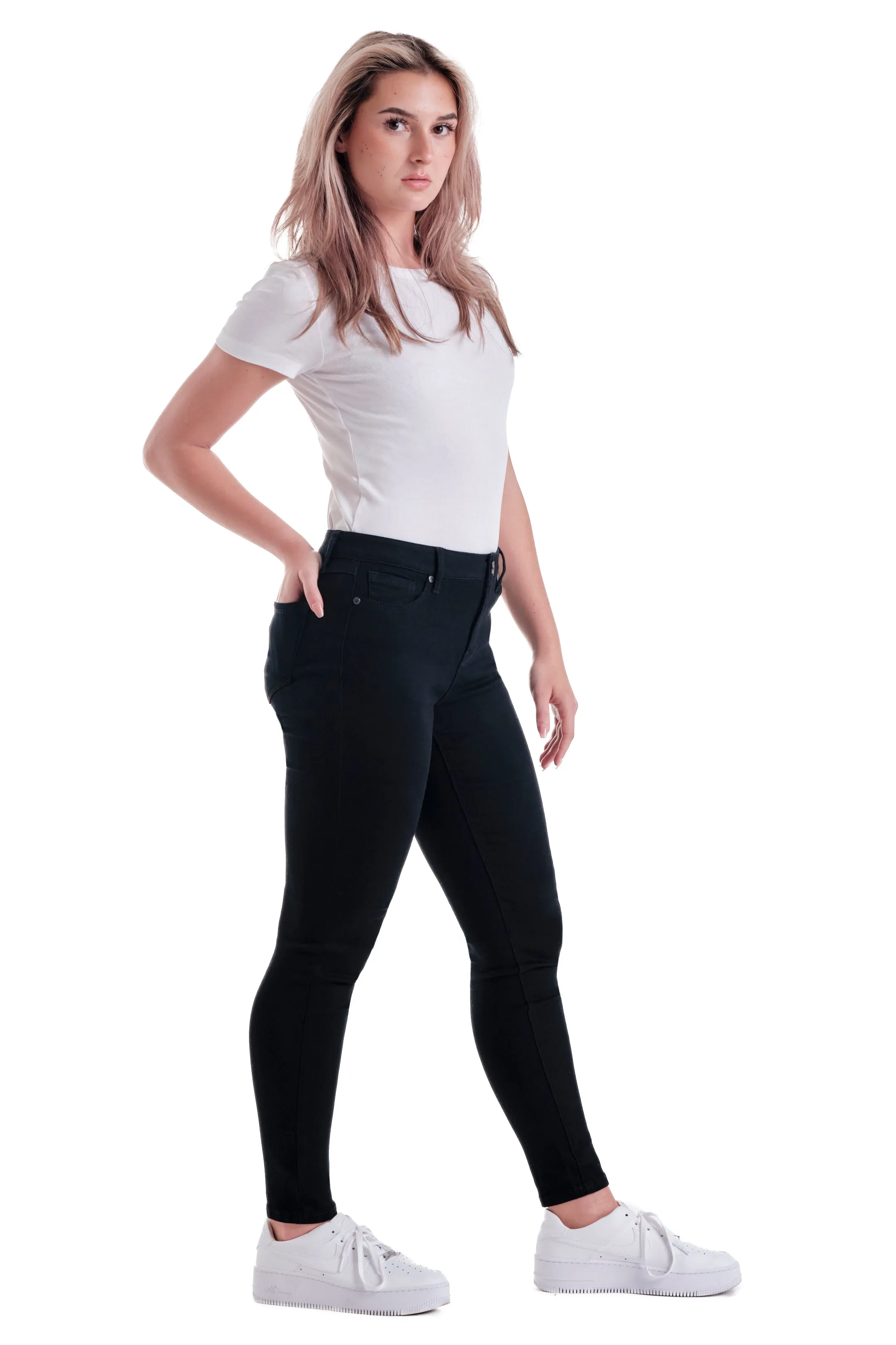 Butter Mid-Rise Skinny in Black *New Fit*