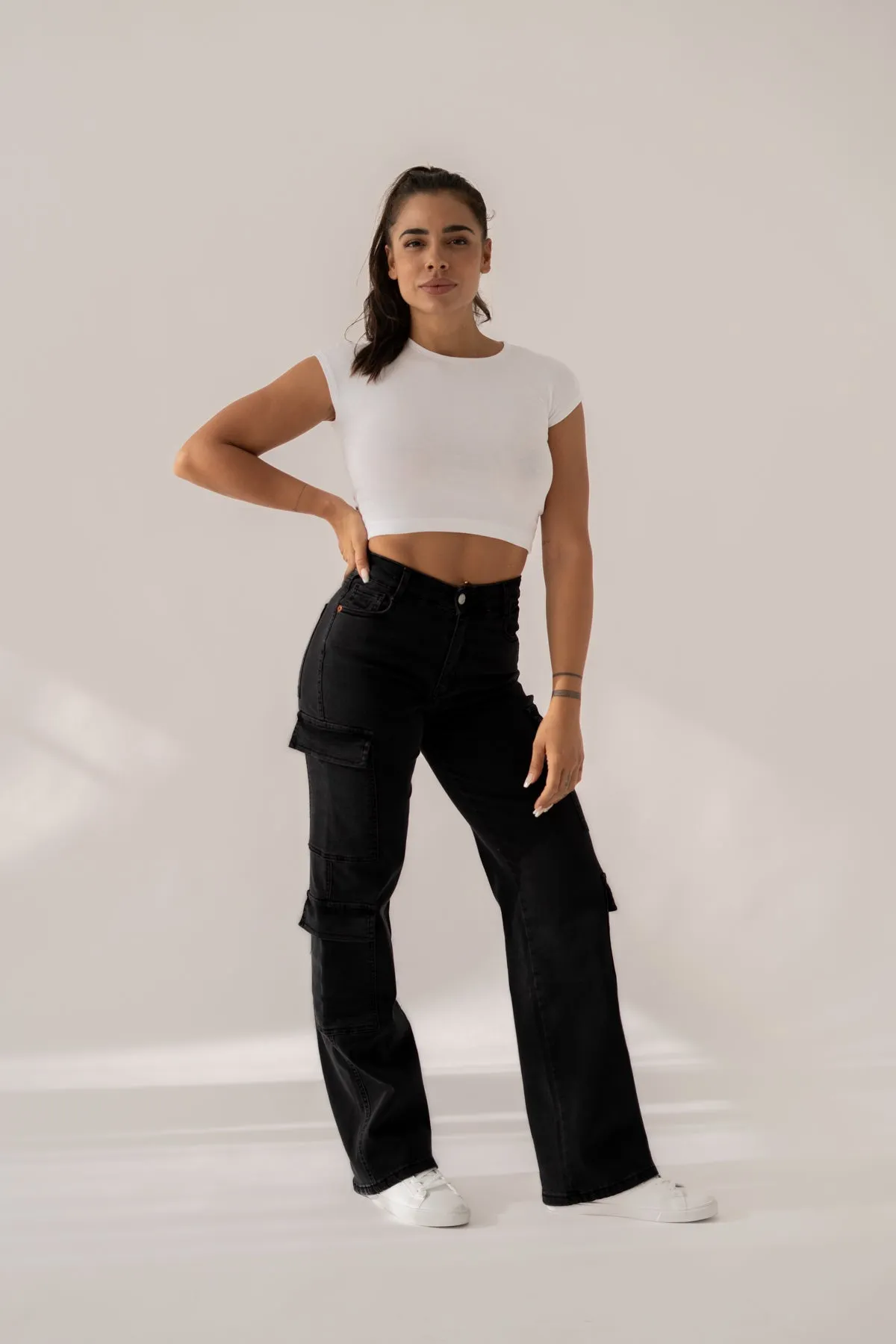 CARGO HIGH RISE - BLACK