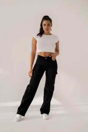 CARGO HIGH RISE - BLACK