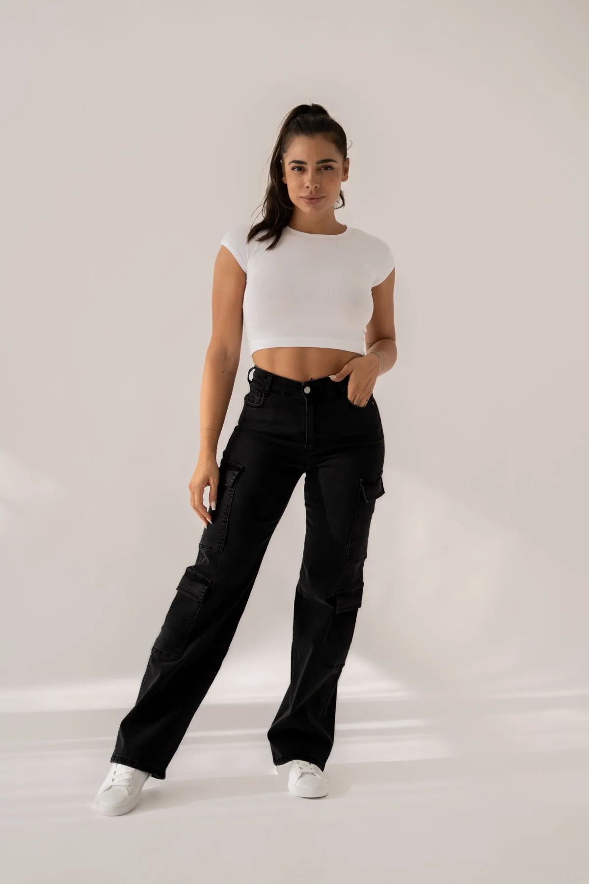 CARGO HIGH RISE - BLACK