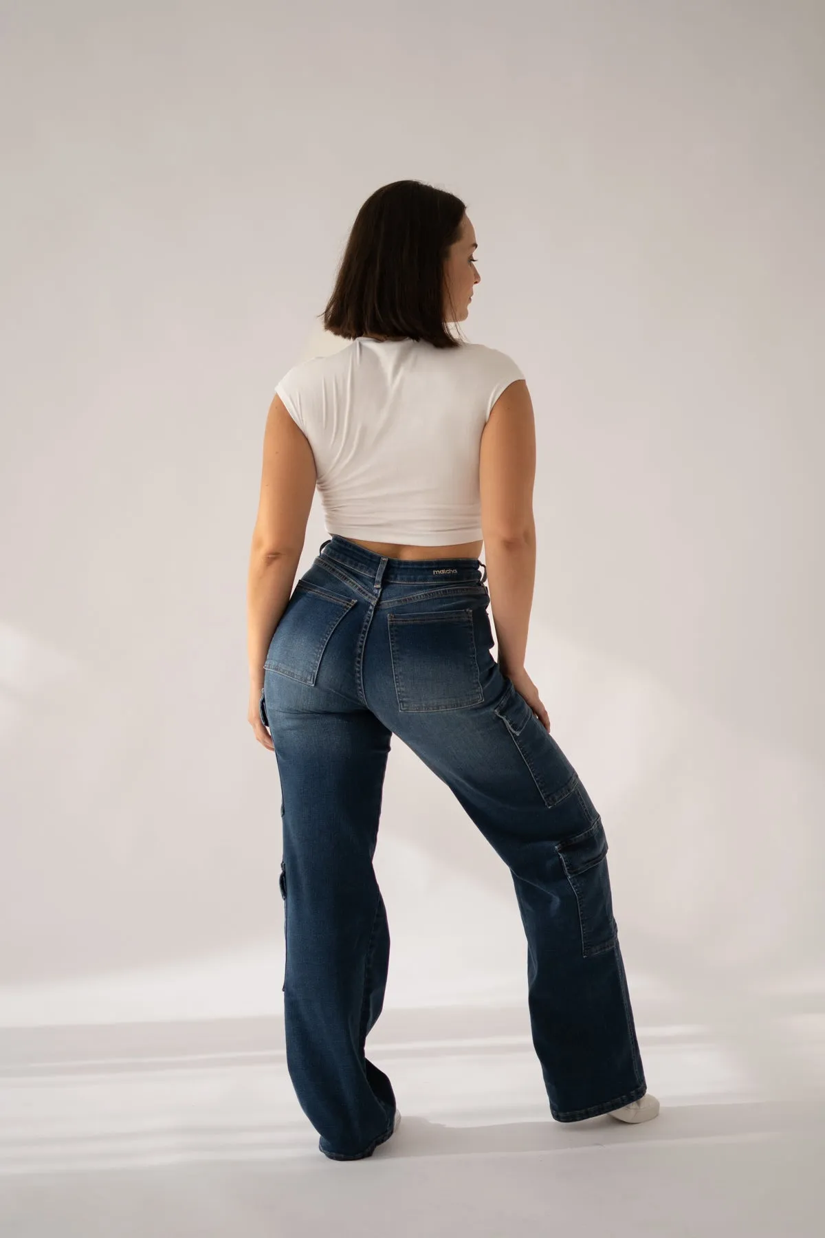 CARGO HIGH RISE - DARK BLUE