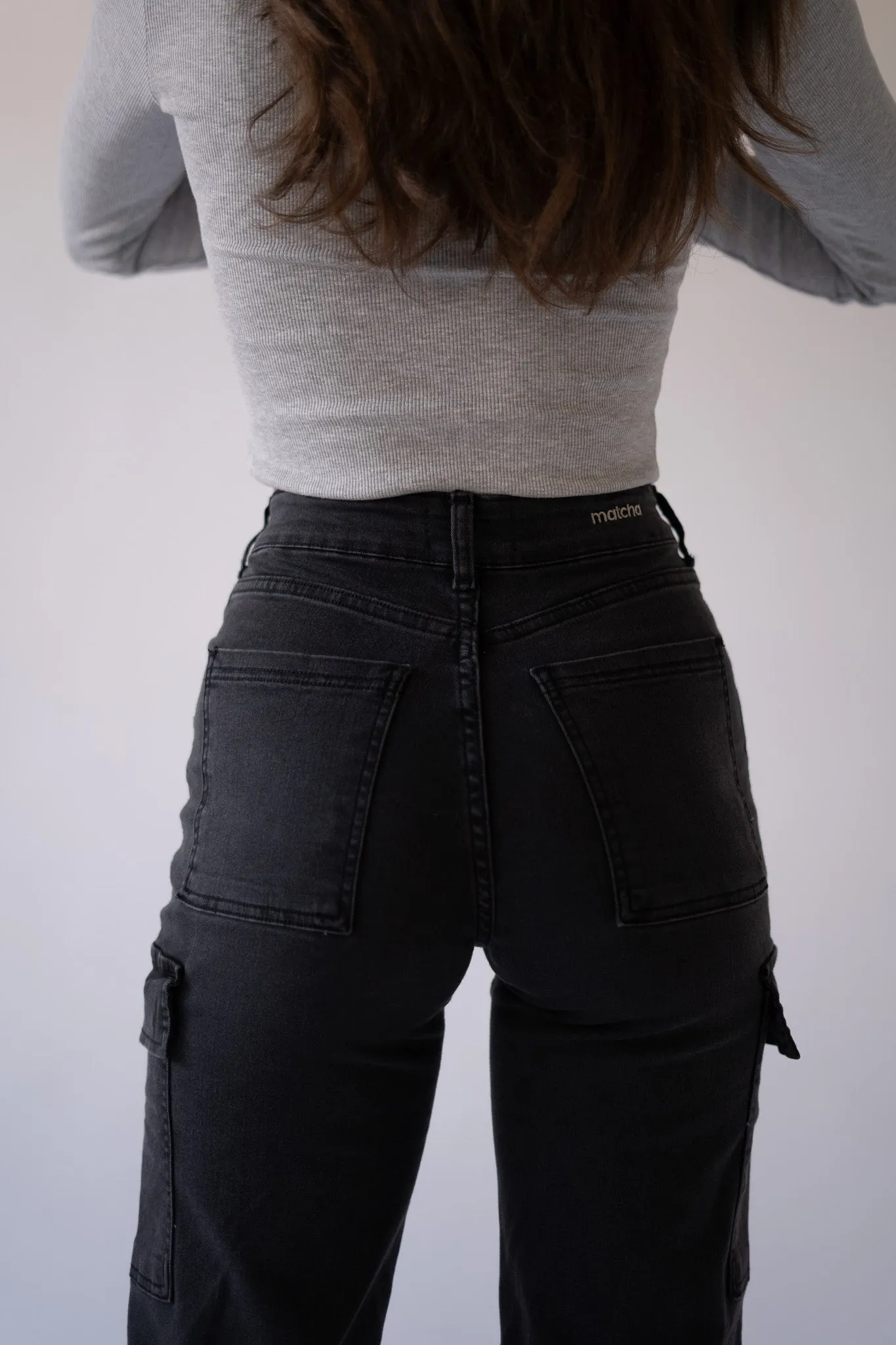 CARGO TALL HIGH RISE - GREY