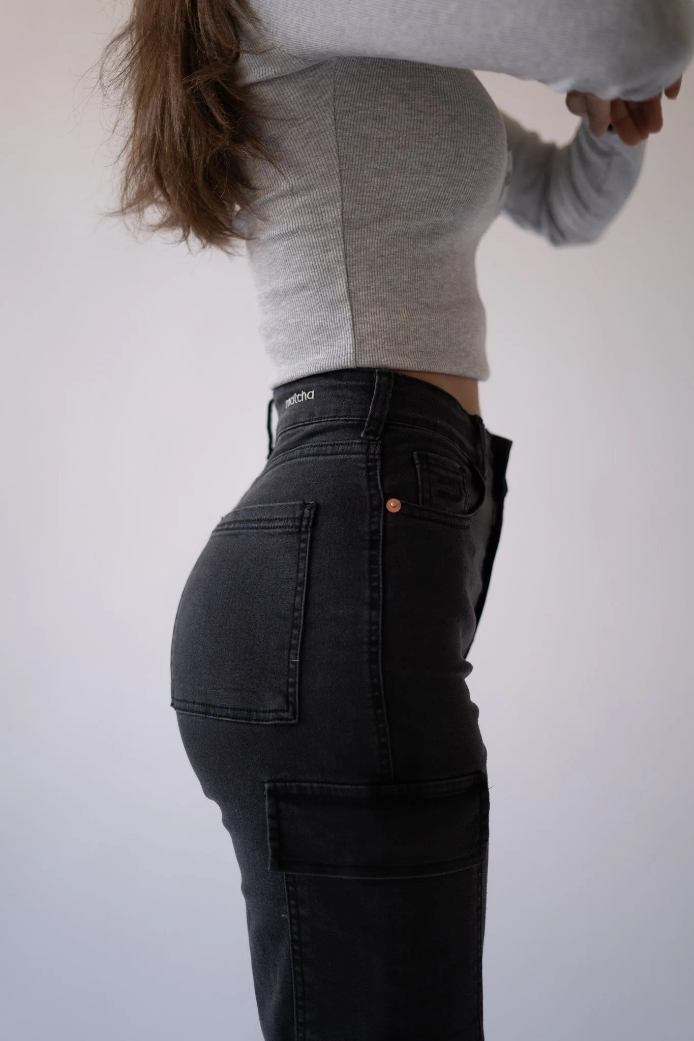 CARGO TALL HIGH RISE - GREY