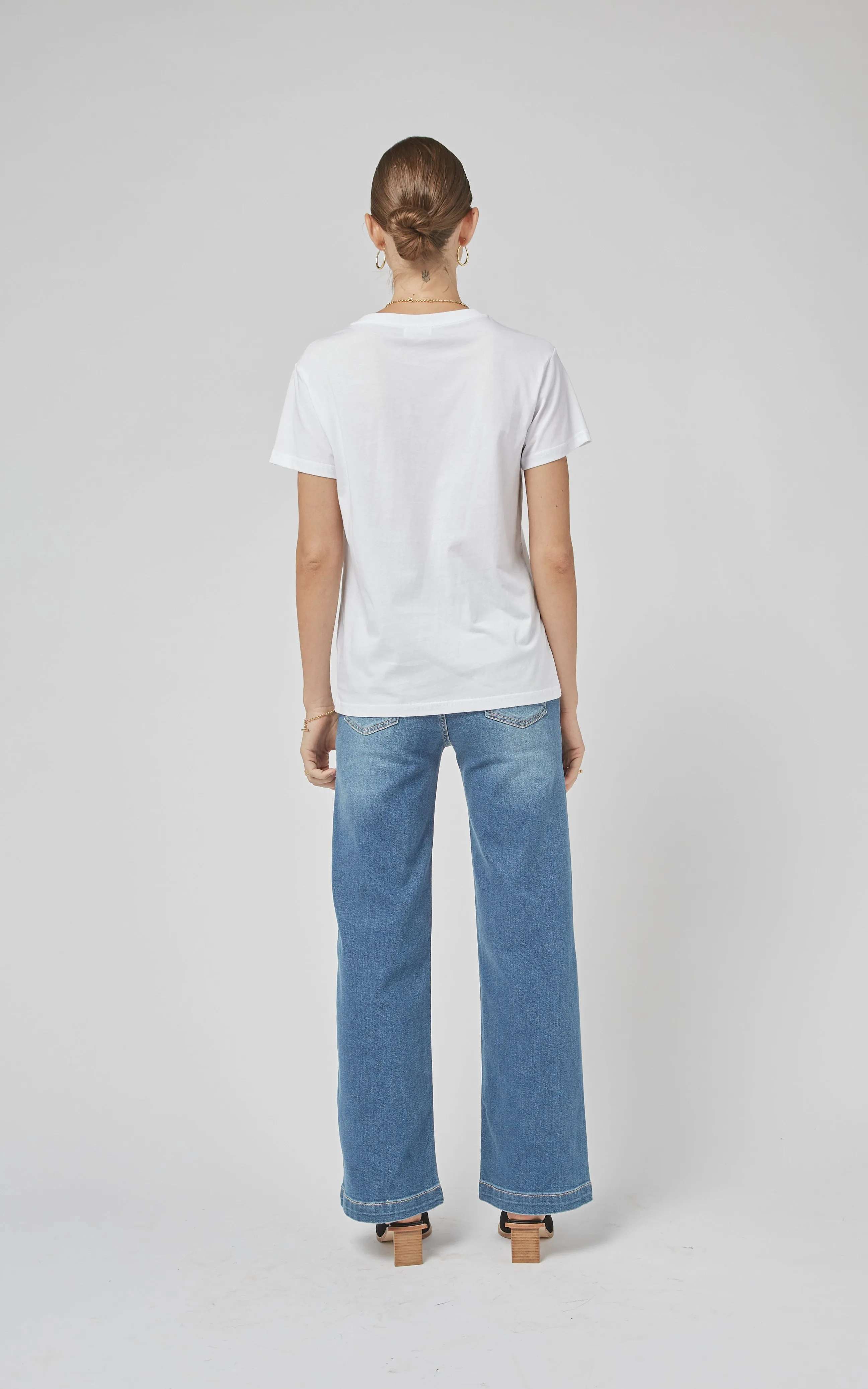 Carrie Rodeo Blue Wide Straight Leg Jeans