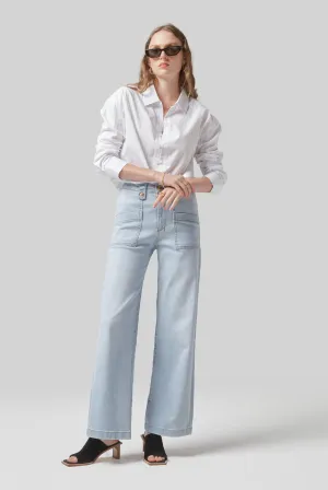 Carrie Sunbleached Wide Straight Leg Jeans
