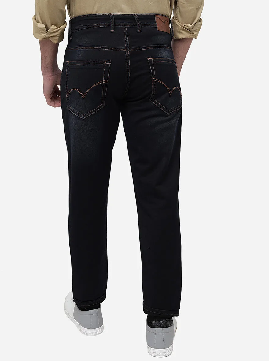 Charcoal Grey Washed Slim Fit Jeans | JadeBlue