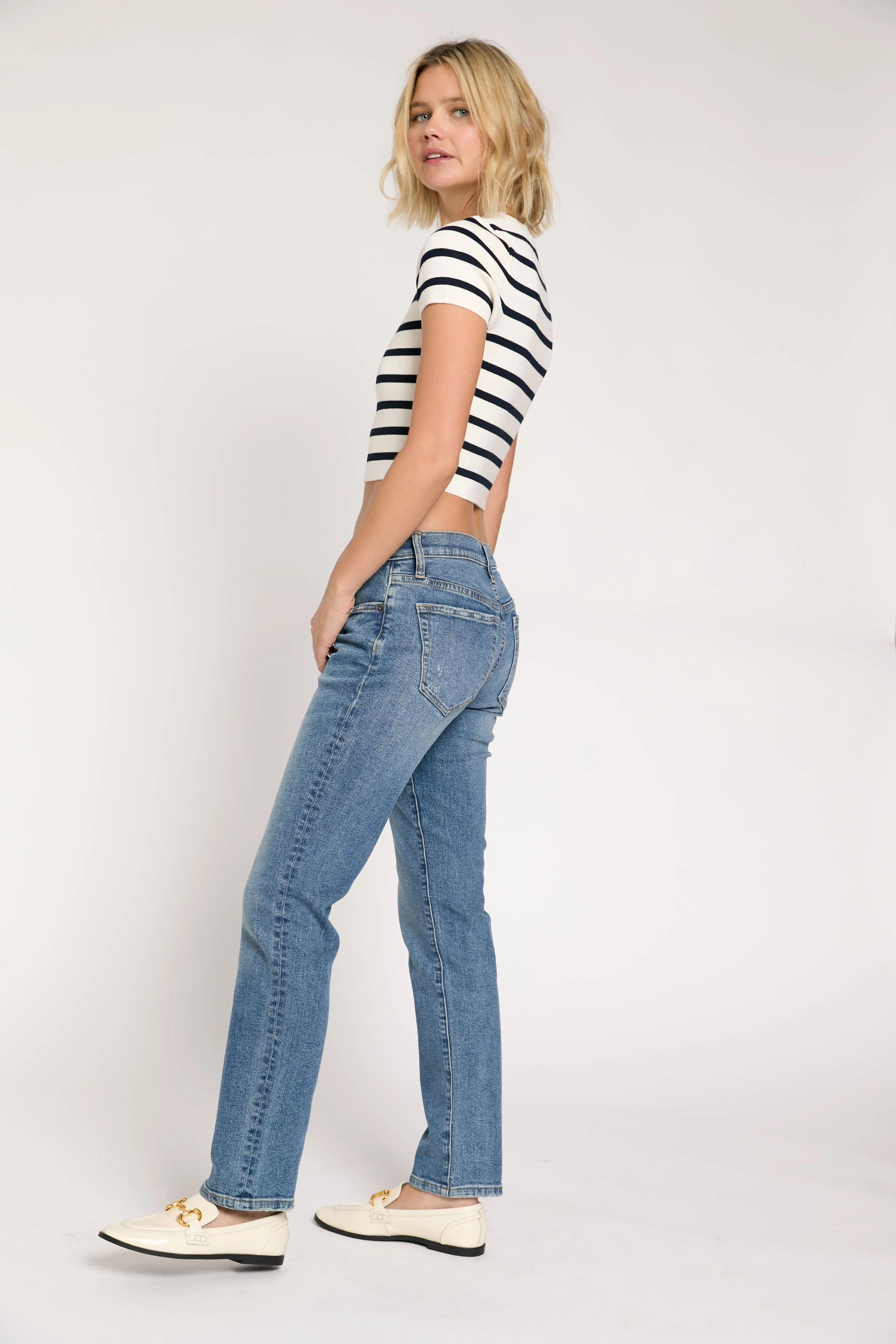 Chester Low Rise Slim Straight Vintage Worn