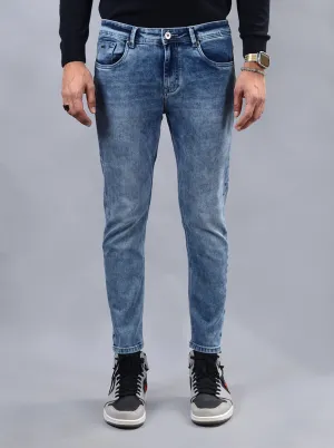 Cloudy Blue Washed Urban Fit Jeans | Greenfibre