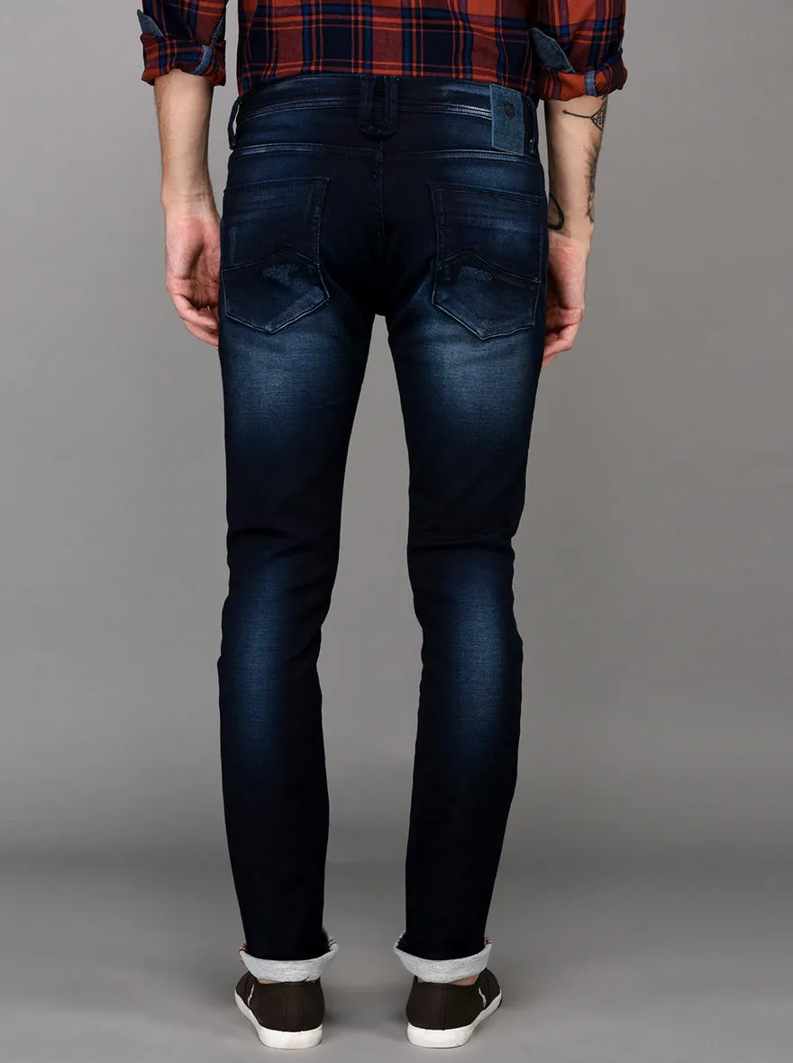 Dark Blue Slim Fit Jeans | JadeBlue