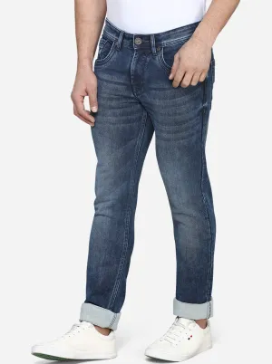 Dark Blue Washed Slim Fit Jeans | JadeBlue