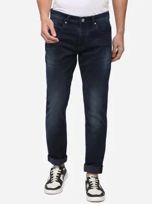 Dark Blue Washed Slim Fit Jeans | JadeBlue