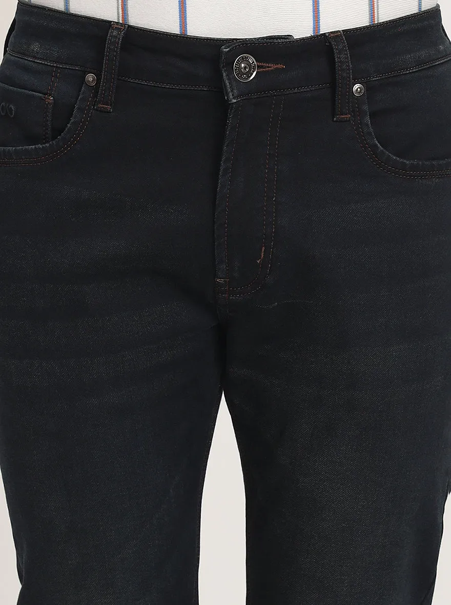 Dark Blue Washed Slim Fit Jeans | JadeBlue