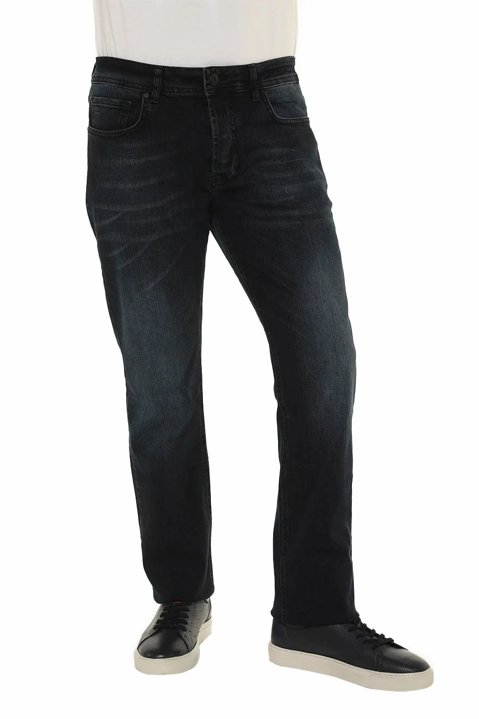 Dark Blue Slim Straight Jeans