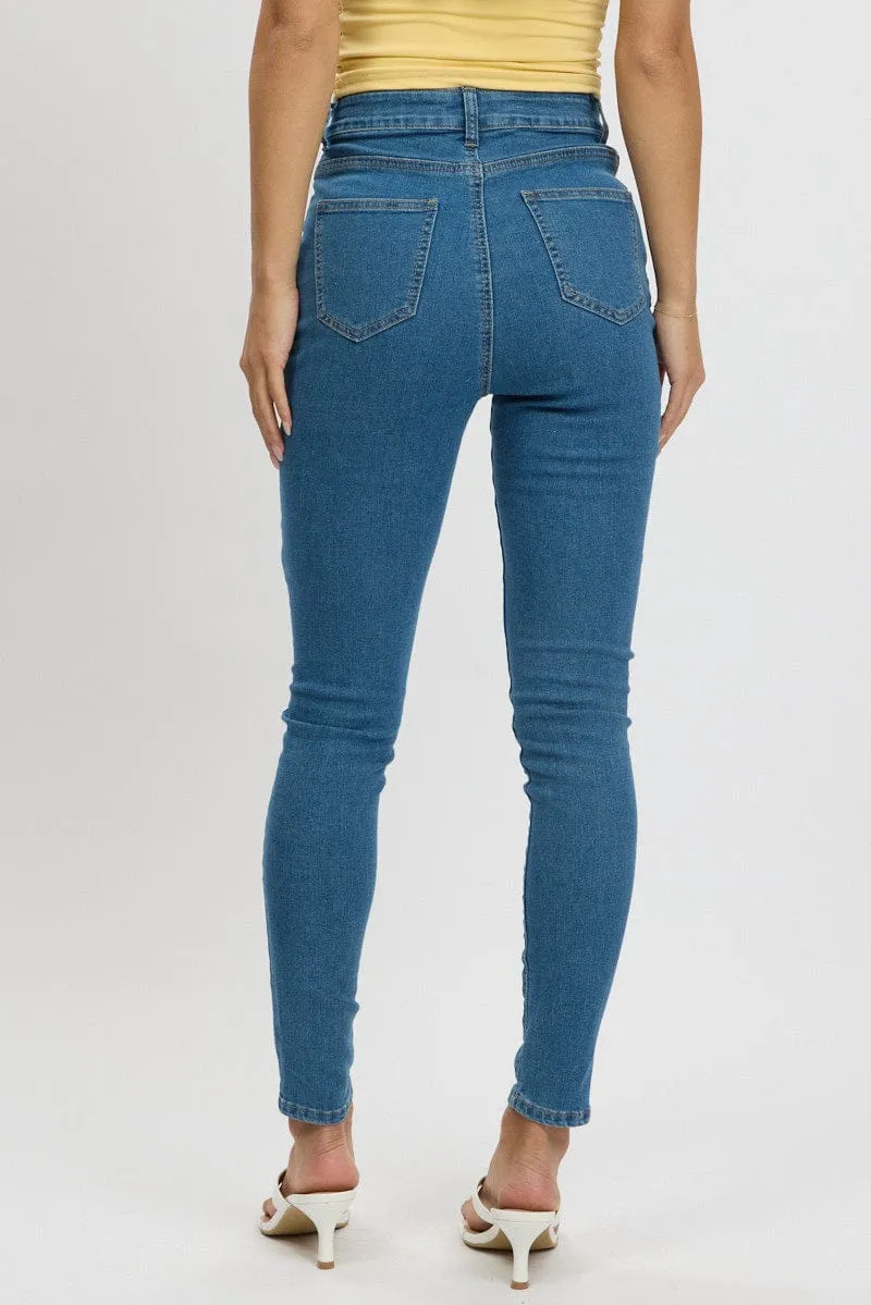 Denim Skinny Jean High Rise