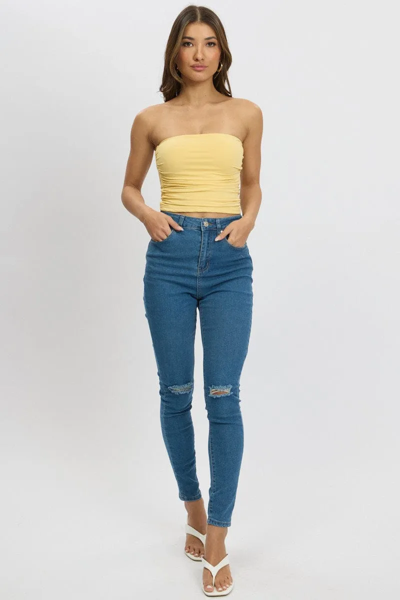 Denim Skinny Jean High Rise